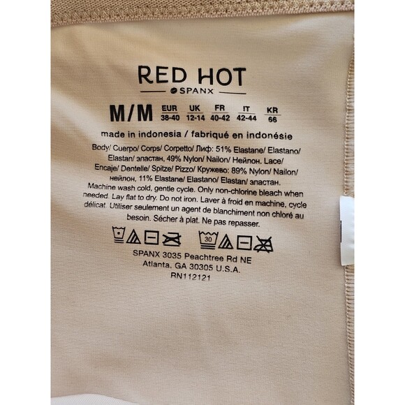 Red Hot Spanx Slip Women's Beige Size Medium - Picture 3 of 4